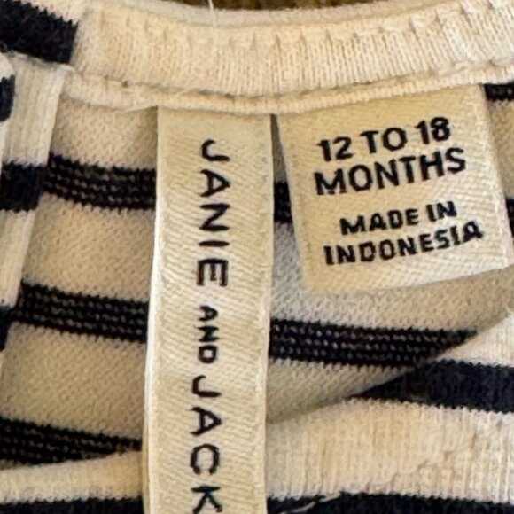 Janie and Jack nautical flutter sleeve eyelet ruffle dress size 12/18 months - Picture 4 of 8